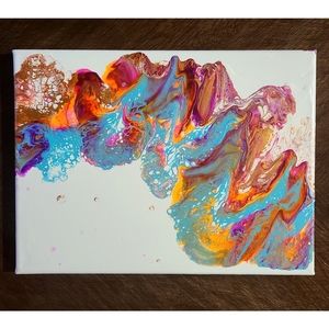 HP!💎 Original, Brightly colored Abstract Painting